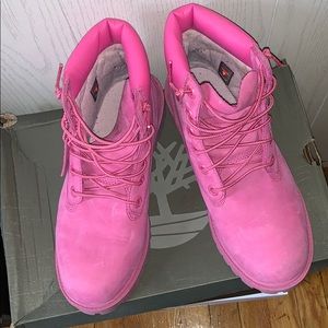 Pink Timberland Boots